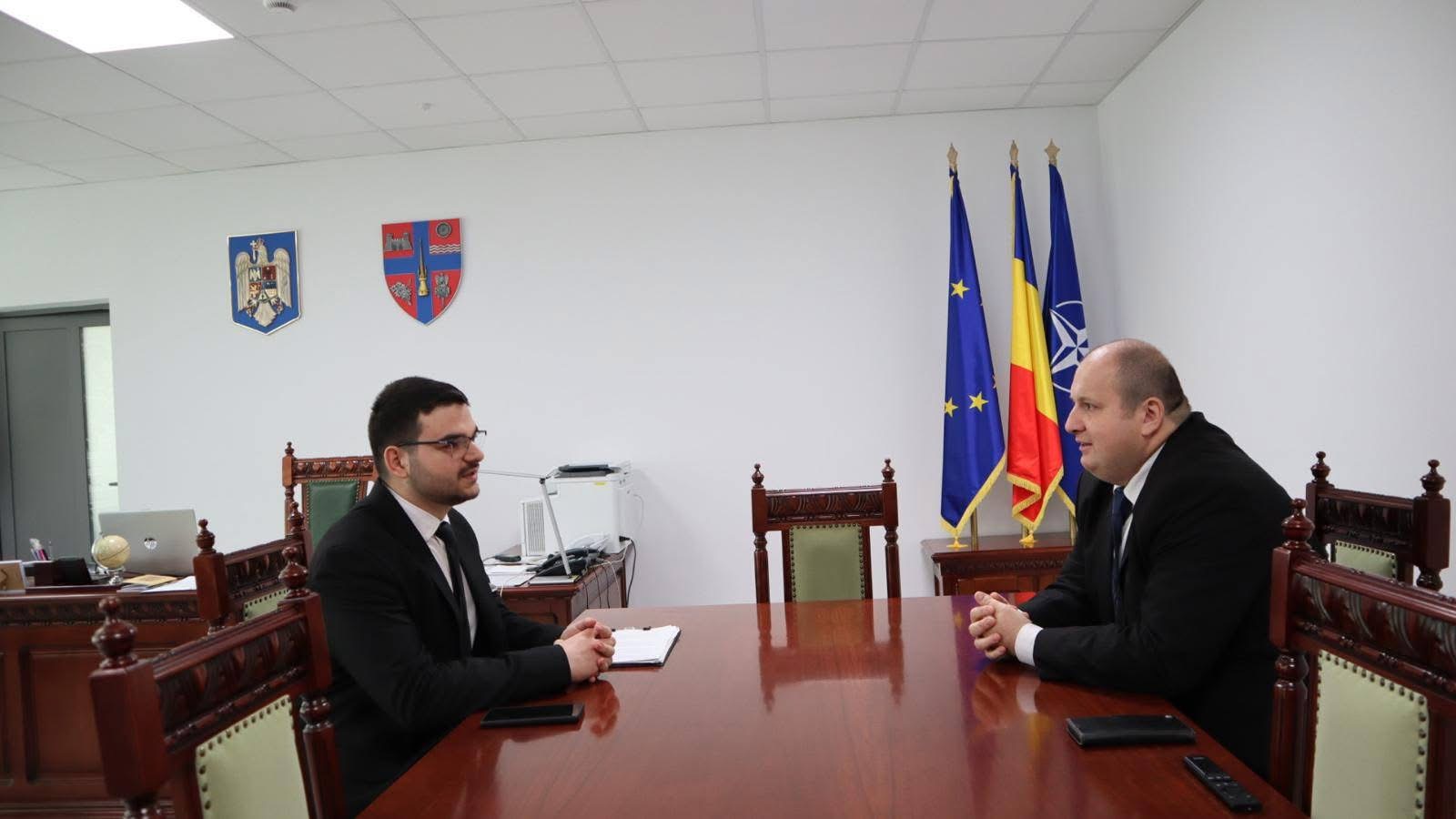 Ștefan Inceu, tânărul excepțional din Jibou, Prefect pentru o zi în județul Sălaj