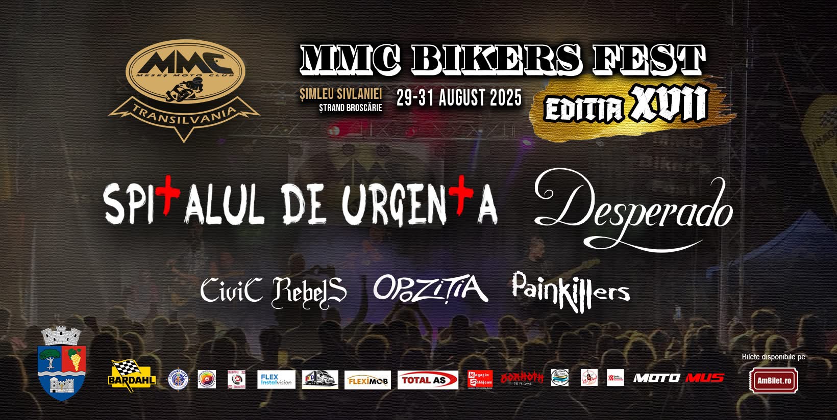 MMC Bikers Fest revine în forță la Șimleu Silvaniei! Ediția a XVII-a promite adrenalină, muzică live și distracție în aer liber