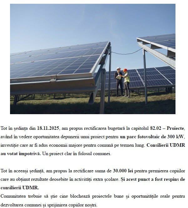 Consilierii UDMR Nușfalău blochează proiecte majore pentru dezvoltarea comunei