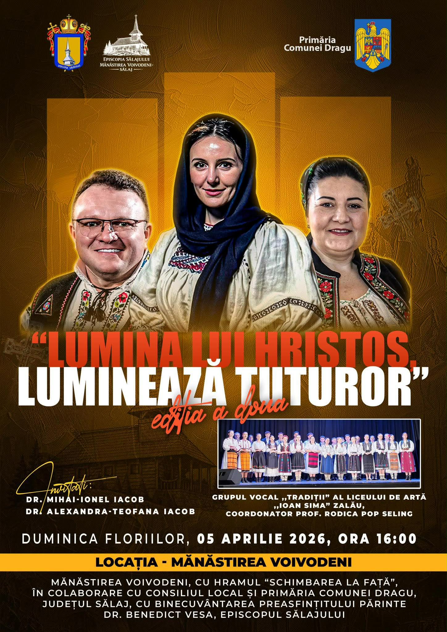„Lumina lui Hristos luminează tuturor” – concert religios la Mănăstirea Voivodeni, în Duminica Floriilor